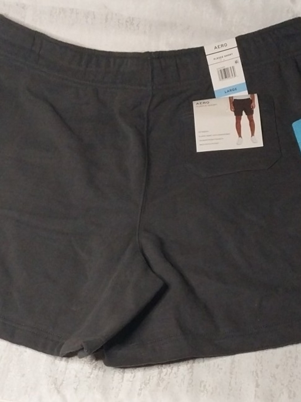 Aeropostale Men's L Charcoal Fleece Athletic Shorts